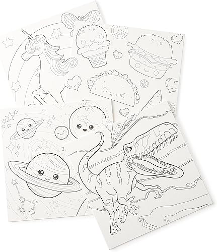 6 paquetes: 8 ct. (48 en total) 10"; x 10"; paneles de lona preimpresos por Creatology™