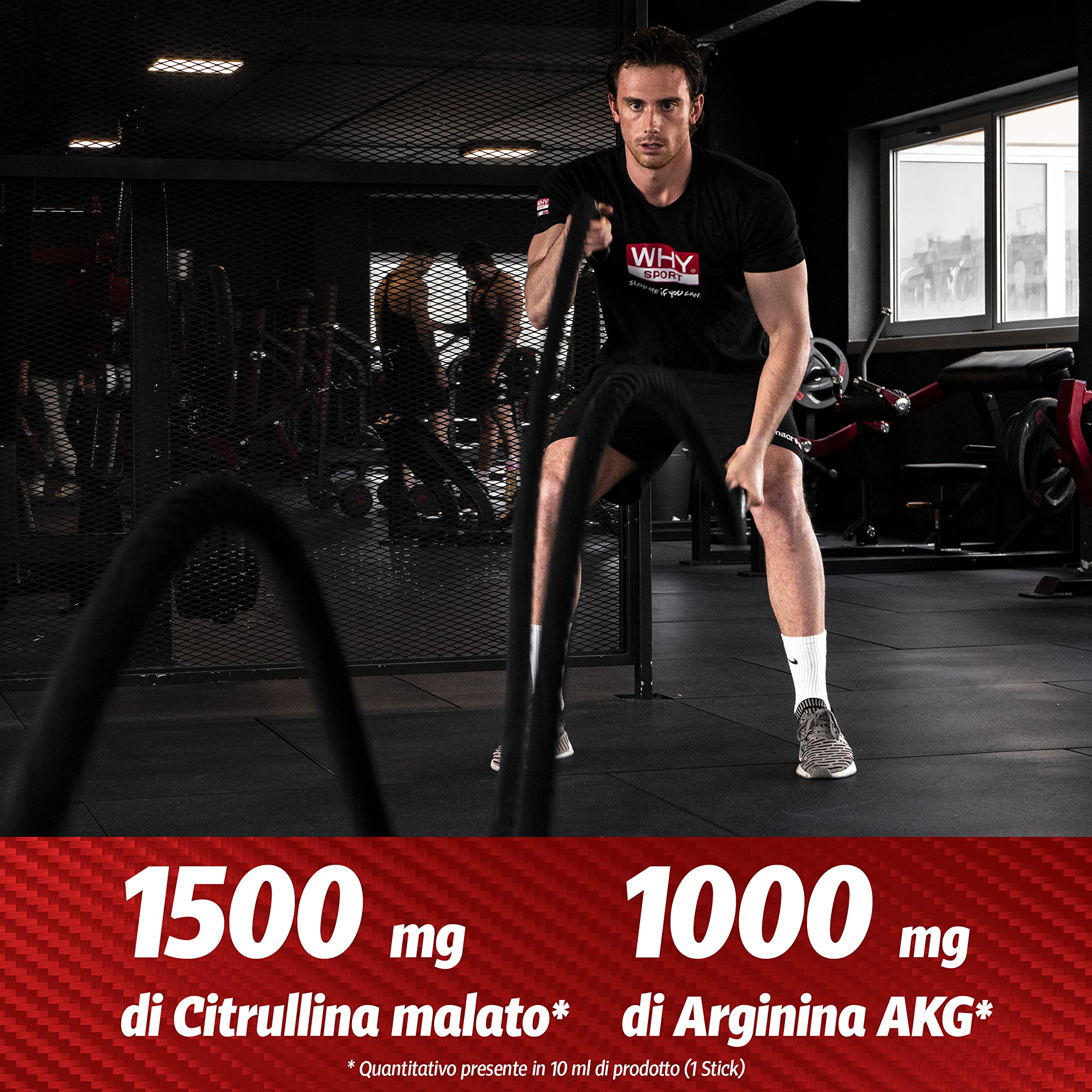WHY SPORT NITRO BOOSTER - Integratore Alimentare a Base Citrullina e Arginina – Gusto Frutti di Bosco – Box da 60 Stick – 10 ml