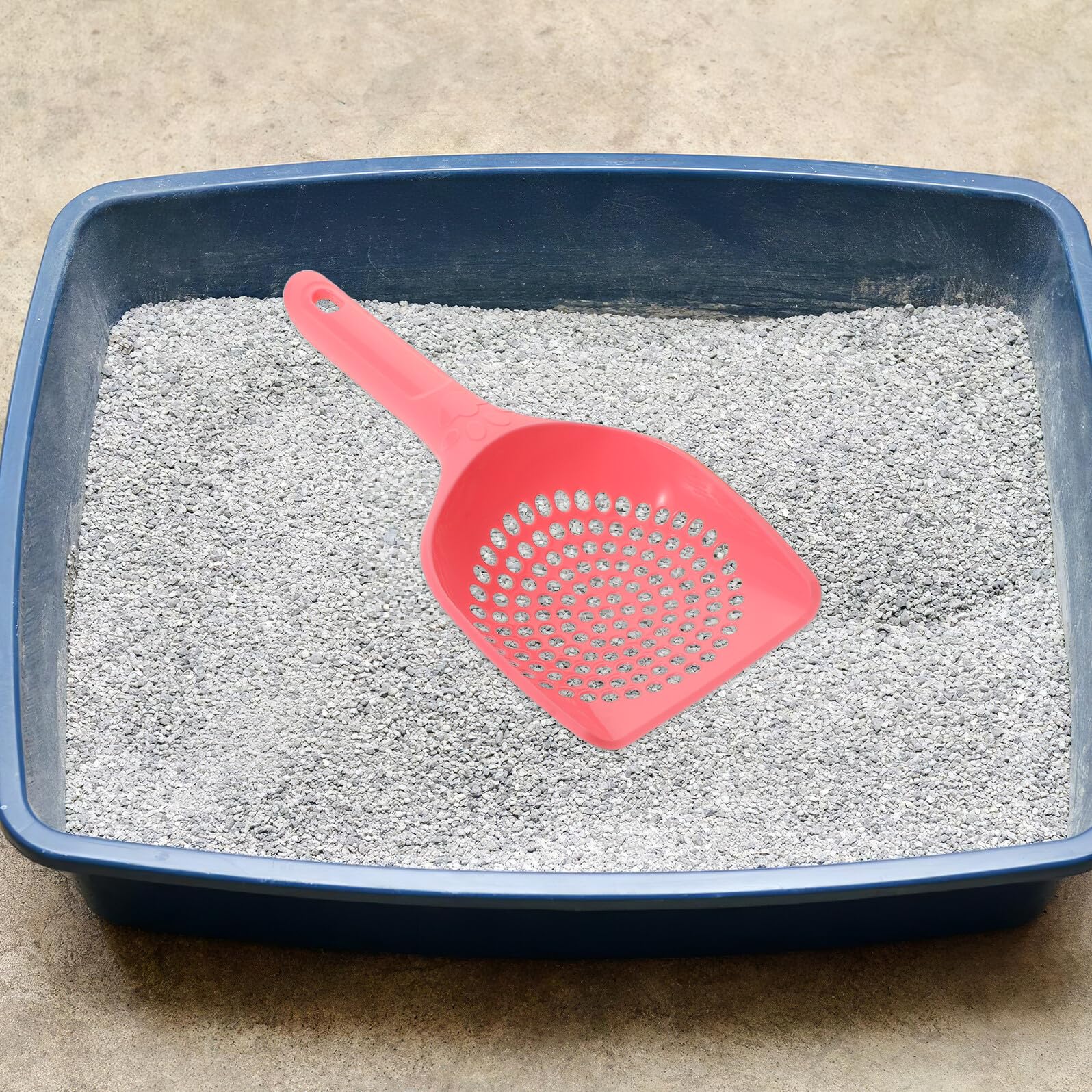 15 Pezzi Paletta Lettiera Gatti con Fori Fini per Sieve Litter Box Scoop Ergonomico in Plastica Resistente per Pulizia Veloce di Gatti e Cani Kit Raccolta Escrementi Pet