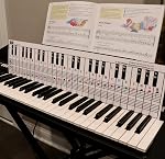QMG Piano & Keyboard Note Chart – Visual Reference Guide – Easy Setup – Fits Medium to Full Size Pianos – Covers Four Octaves – Designed & Printed in USA