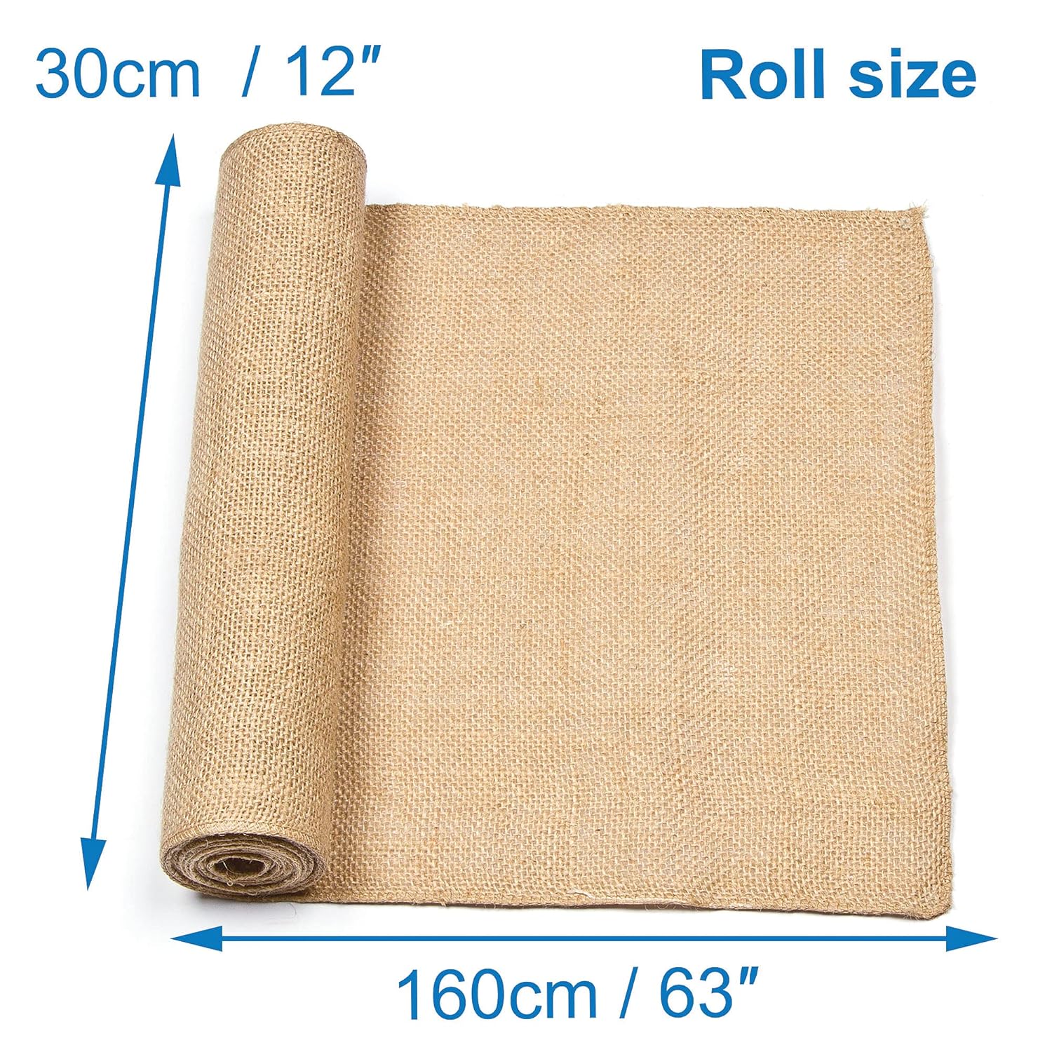Baker Ross AG216 Hessian Roll 30cm x 160cm, Natural Crafting Materials for Kids Arts Activities, Great for Decorating Models or Adorning Collages