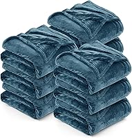 Vista 83 de Utopia Bedding - Manta de vellón de lujo, mullida, antiestática; manta de suave microfibra de 8.8 oz/yd² (300 g/m²) para sofá y cama; tamaño Negro