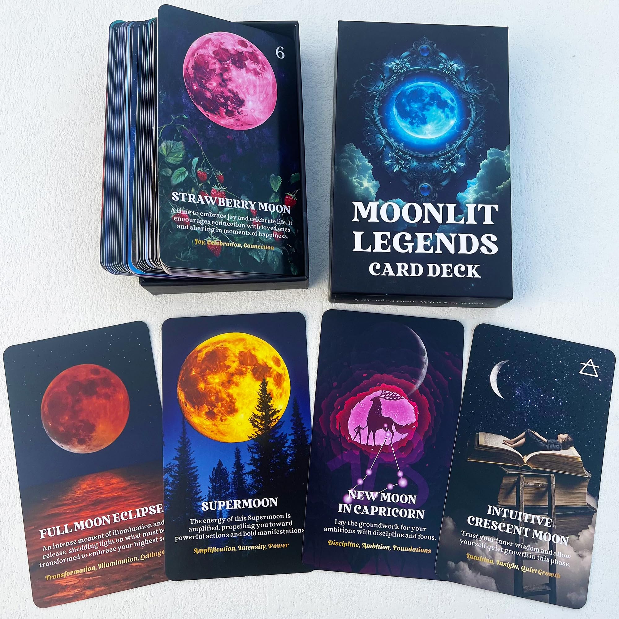 Amazon.co.jp: ムーンフェイズオラクルカード、天体オラクル
