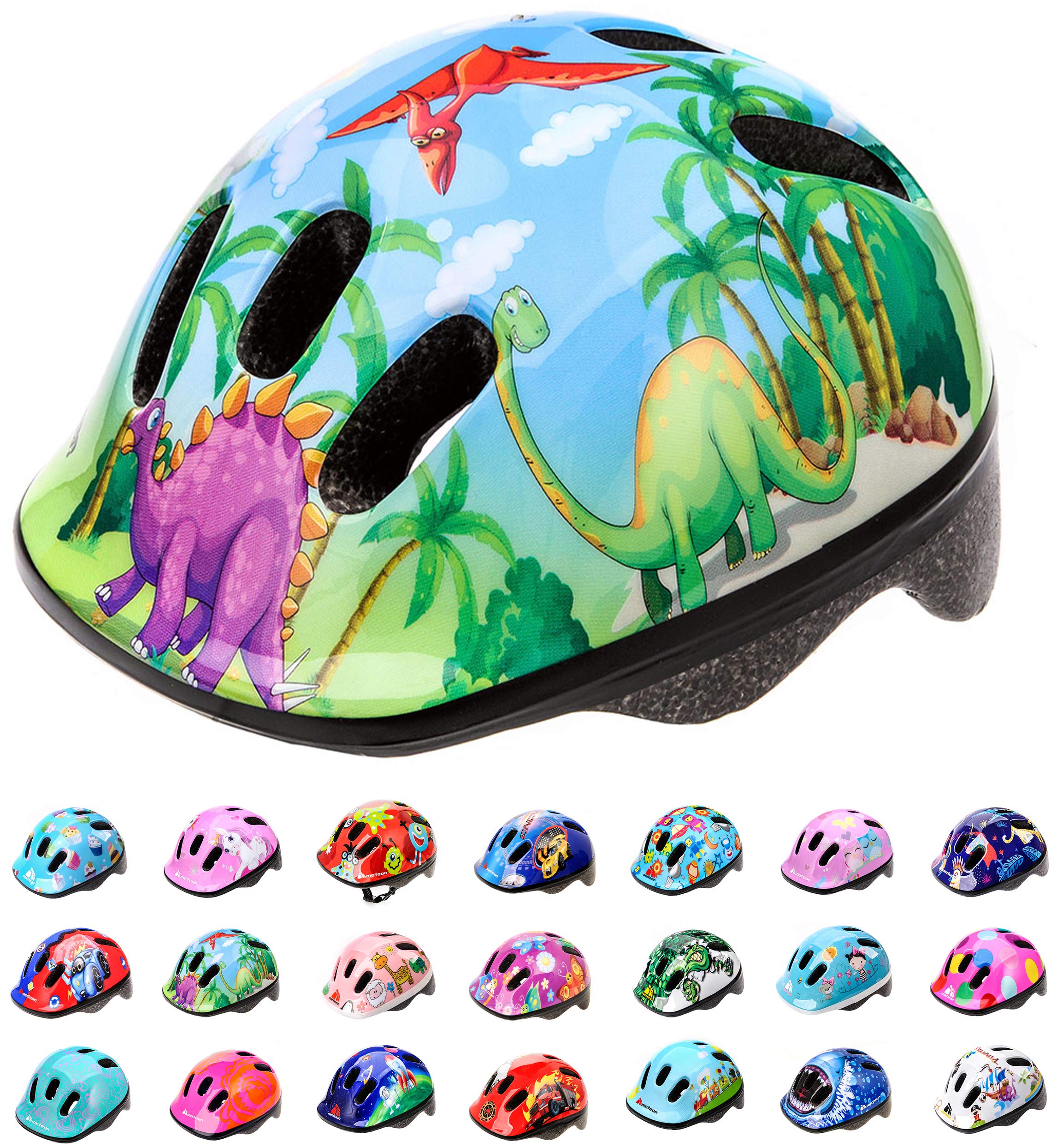 Casque Vélo Enfant VTT et VTC Unisexe Casque de Cyclisme de Réglable de Sport pour BMX Skate Scooter Patines Conçu pour la Sécur