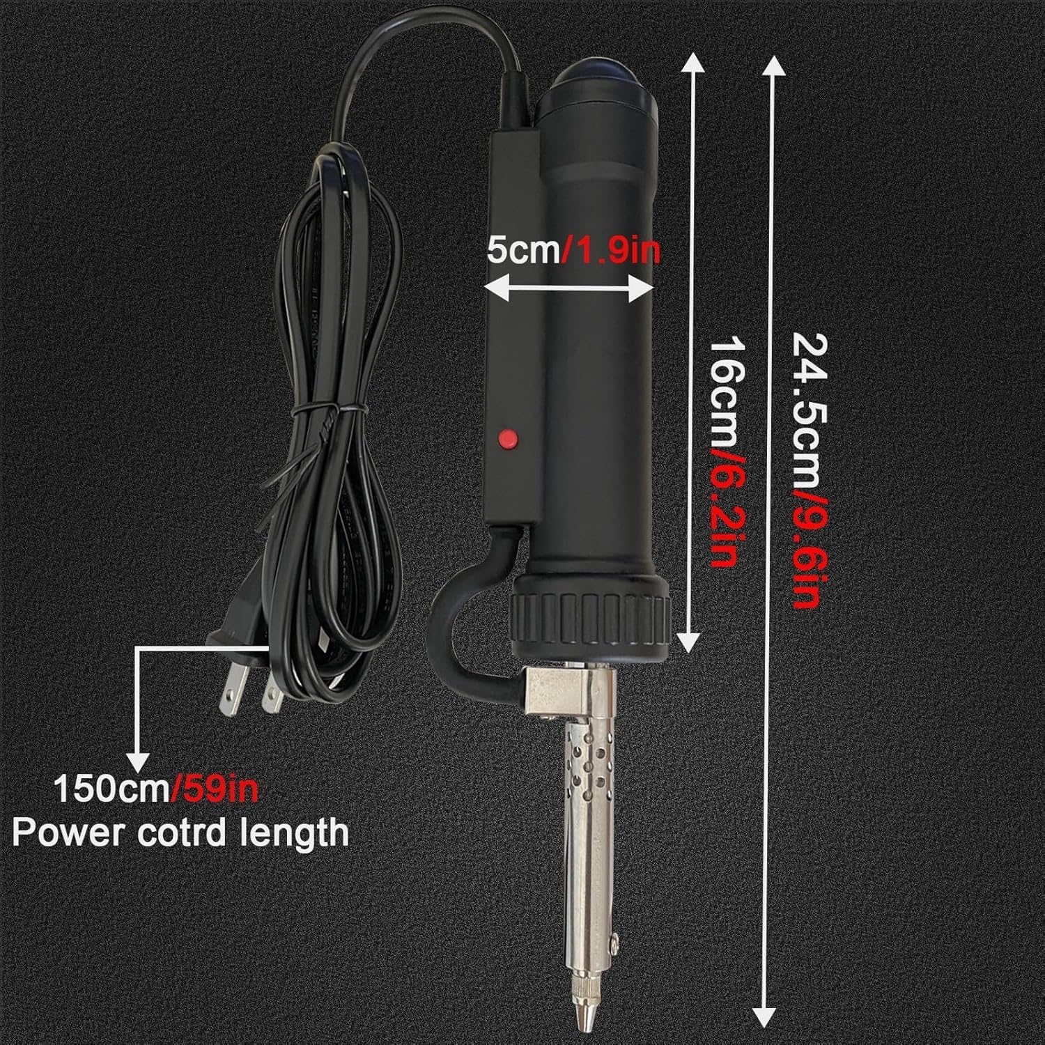 110v 30w Desoldering Gun, Black Electric Solder Sucker for Home