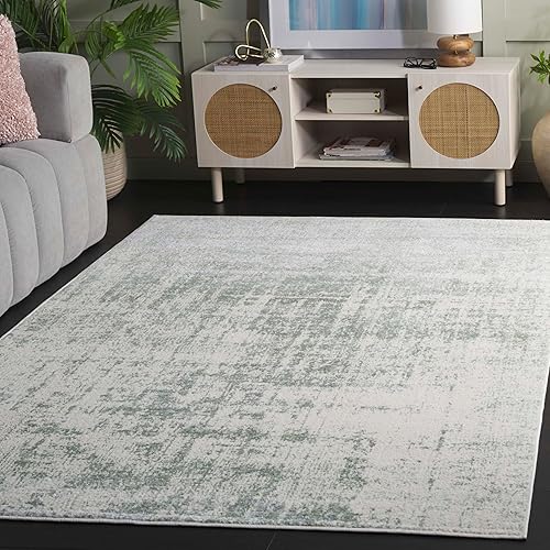 Miniatura 135 de SAFAVIEH Adirondack Collection Tapete de área XL, 12 x 15 pies, color crema y dorado, diseño abstracto moderno, no desprende pelusa y de fácil