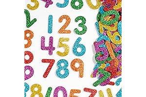 READY 2 LEARN Glitter Foam Stickers: Count on Cuteness with Every Number