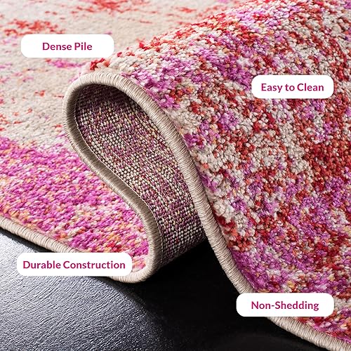 Miniatura 220 de SAFAVIEH Adirondack Collection Tapete de área XL, 12 x 15 pies, color crema y dorado, diseño abstracto moderno, no desprende pelusa y de fácil