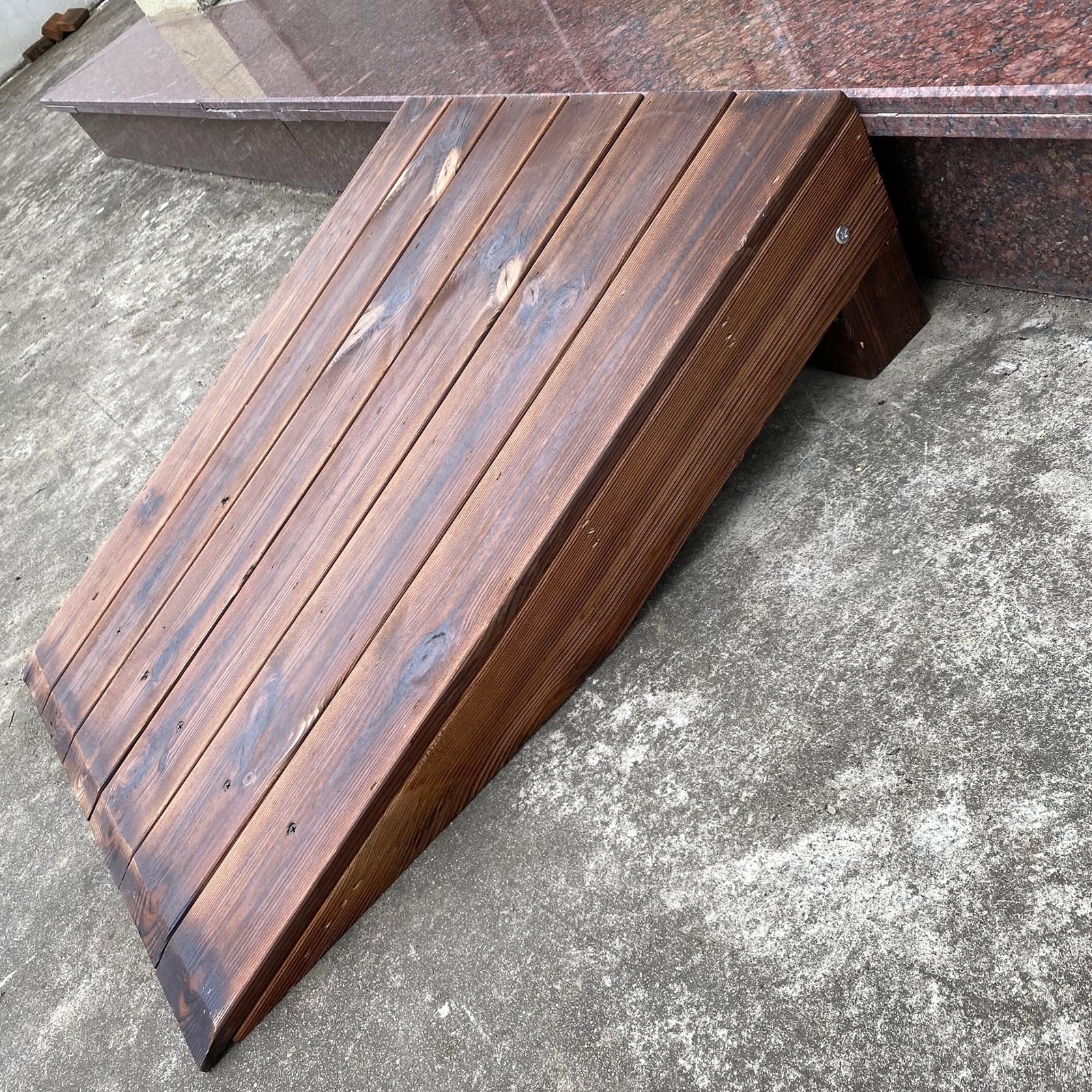 Rampas de Madera para Sillas de Ruedas para el hogar- 4/7/7.8/9.8 Pulgadas de Elevación, Rampas de Umbral de Servicio Pesado para Scooters Andadores Bicicletas, Puerta Delantera/Rampa de Entrada al