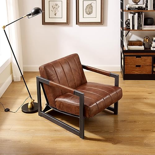 Miniatura 94 de Art Leon Juego de 2 sillas de acento de piel sintética moderna de mediados de siglo, silla de salón con patas de metal negro, color negro