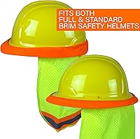 Vista 5 de Best Ever PRO-MADE X1 - Parasol para casco duro. Escudo de cuello premium con cierres de ajuste seguro y toalla de sudor integrada. Se adapta a