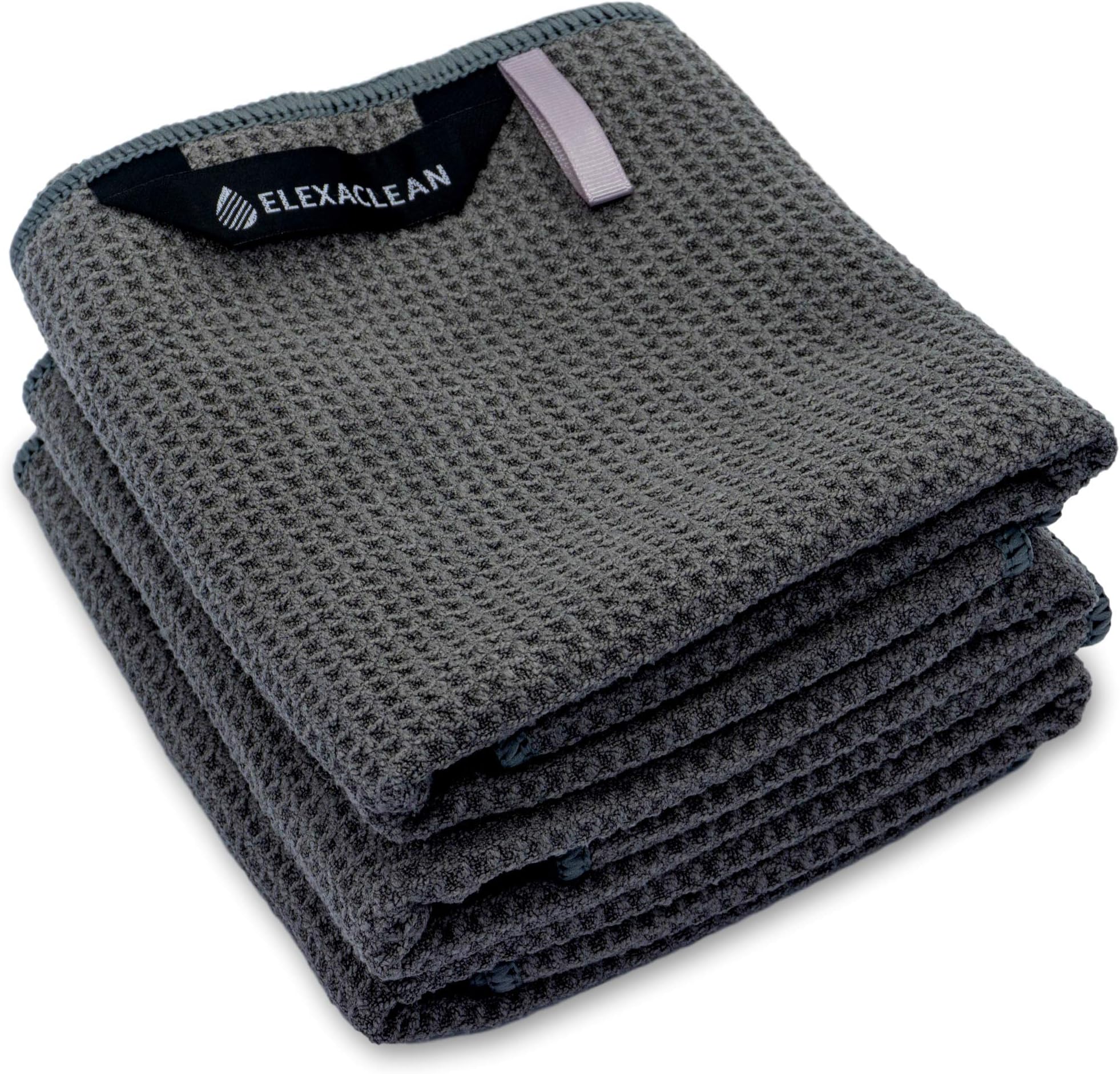 TNSRAY Geschirrtücher Microfaser 4 Stück - Spültücher Für Küche In Grau