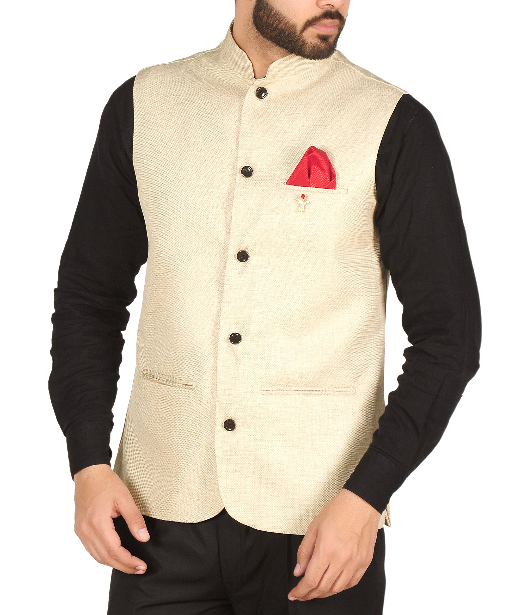 OORAMen's Cotton Blend Nehru and Modi Jacket