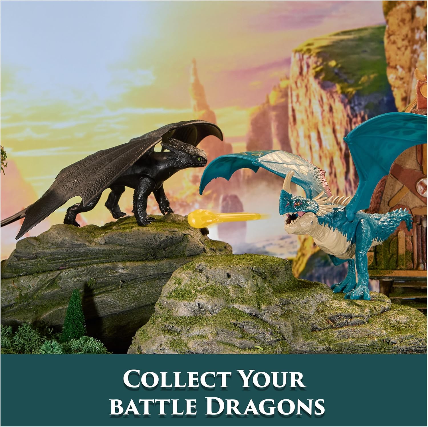 DreamWorks Dragons, Battle Dragons, Plasma Sounds Night Fury, 13” Action Figure, Kids Toys for Boys & Girls Ages 4 and up - Image 8