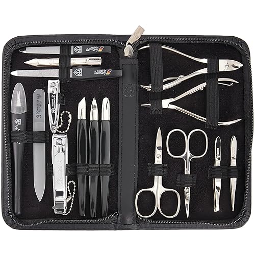 Miniatura 10 de 3 Swords Germany - Juego de 16 piezas de manicura y pedicura de calidad de marca para cuidado profesional de uñas de dedos y dedos de los pies,