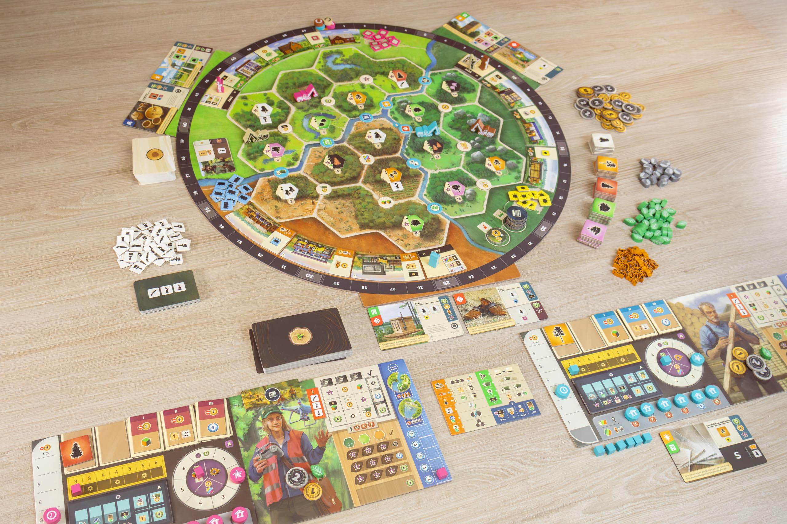 Pegasus Spiele 56270G - Forestry Brettspiel für Experten