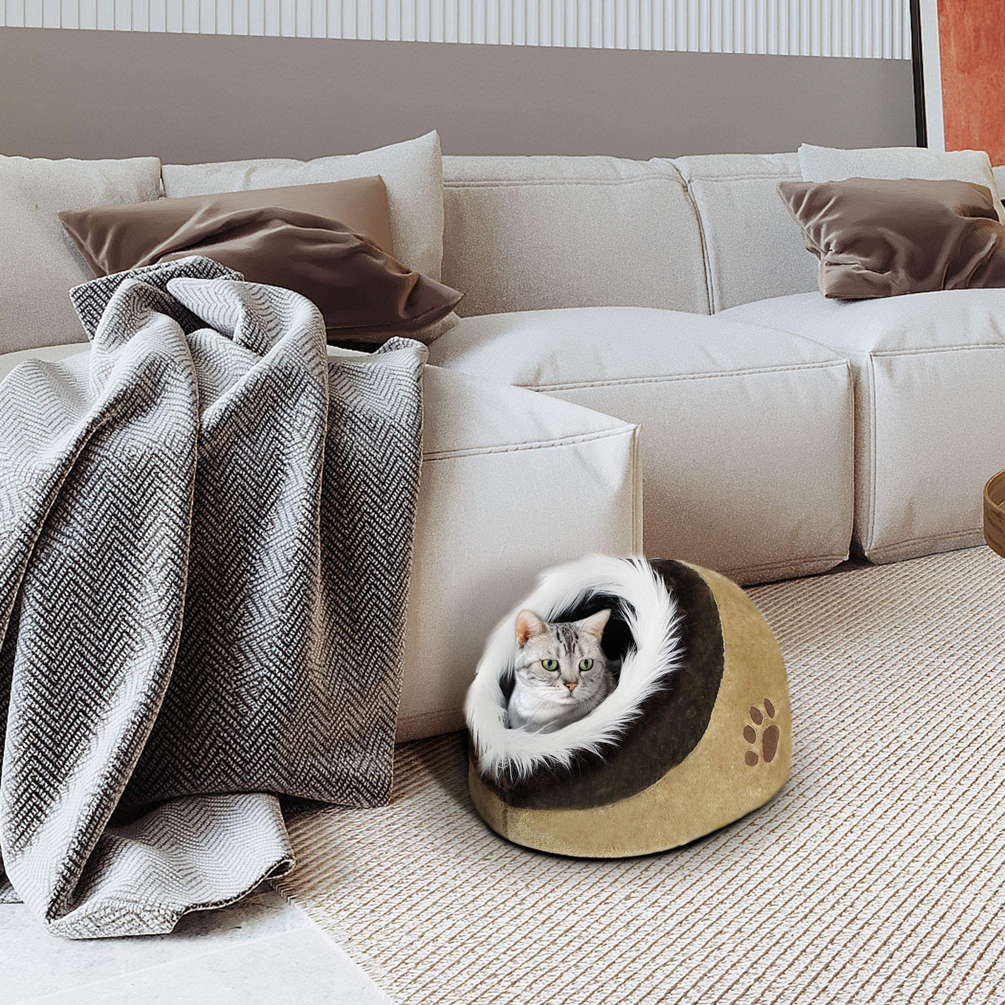 Lit Grotte Pour Animaux De Compagnie, Lit Pour Cochon D'Inde, Câlin Semi-fermé Pour Hérisson