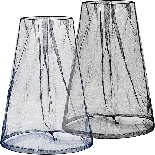 Red para cabeza de insectos, paquete de 2 mosquiteras TINAREKA Head para senderismo al aire libre, camping, escalada y caminar para protegernos