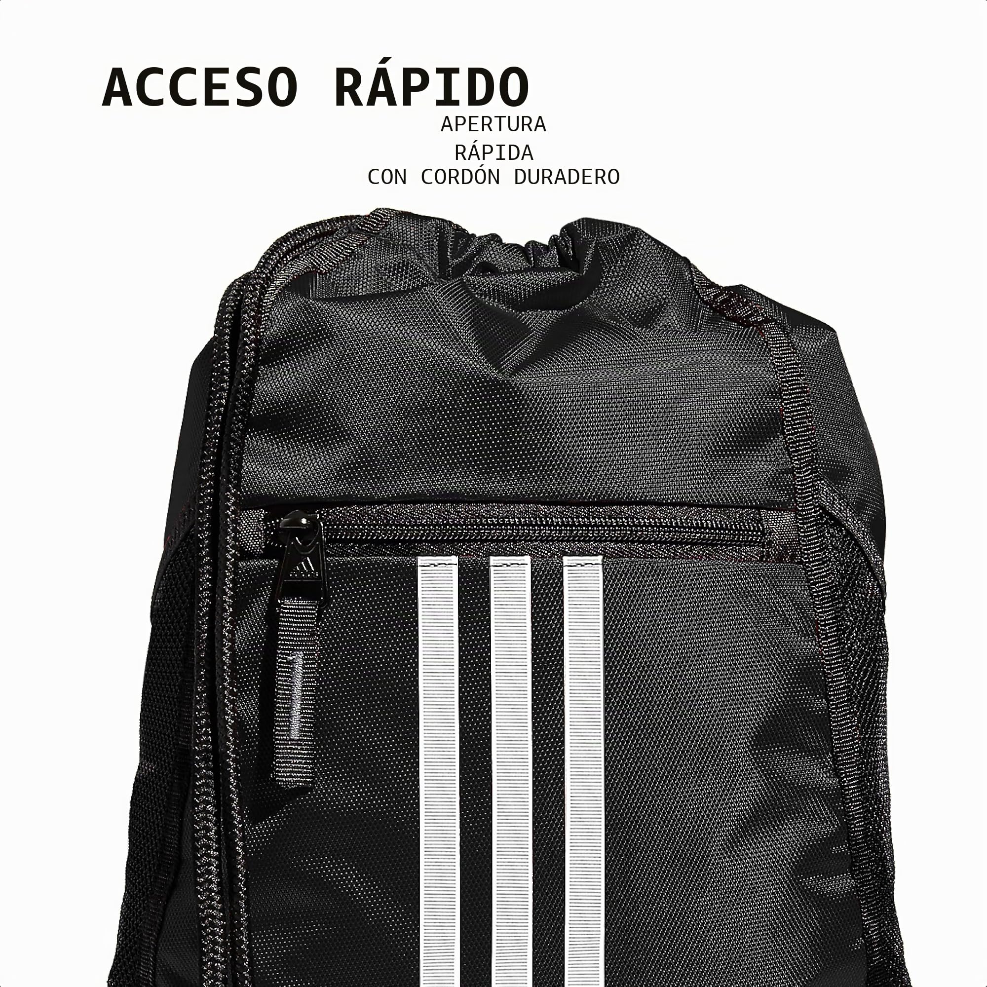 adidas Mochila Alliance II, talla única, Negro -, Talla única, Alliance Ii Sackpack