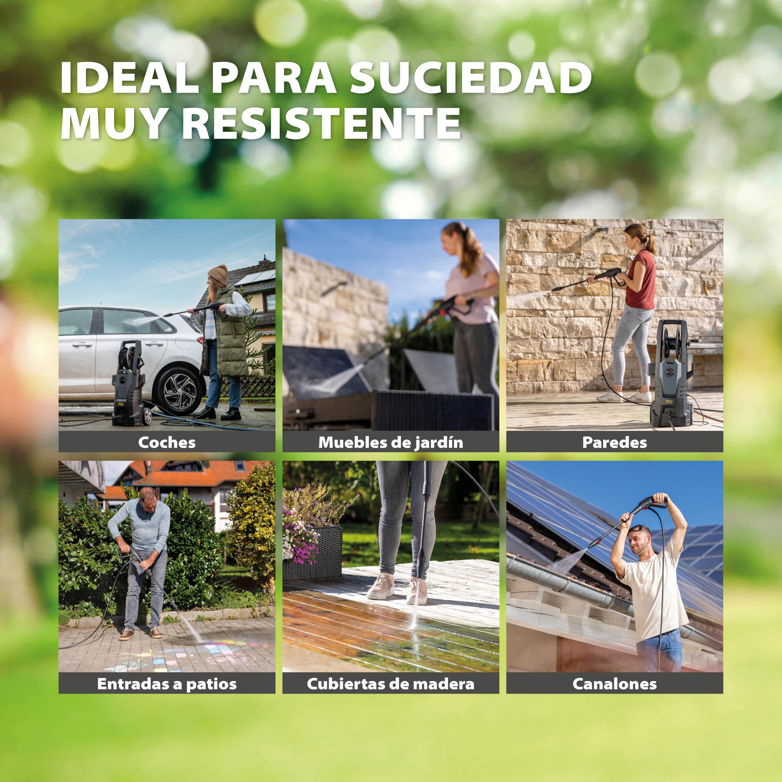WAGNER AQUASTORM Premium - Hidrolimpiadora de Alto Rendimiento para Resultados Profesionales y tareas exigentes, Incluye Boquilla estándar, Turbo y espumante