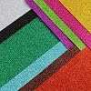 LOMIMOS 10 PCS Self Adhesive EVA Foam Paper Sheets,Colorful Glitter Paper for Handicraft Arts and Crafts DIY Project Classroom(8x12 in)