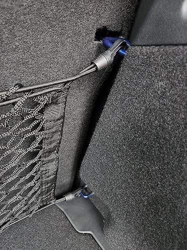 Miniatura 6 de Red de carga elástica para maletero estilo asiento trasero para Volkswagen ID.4 2021-2024 – Organizador y almacenamiento de maletero premium – Red