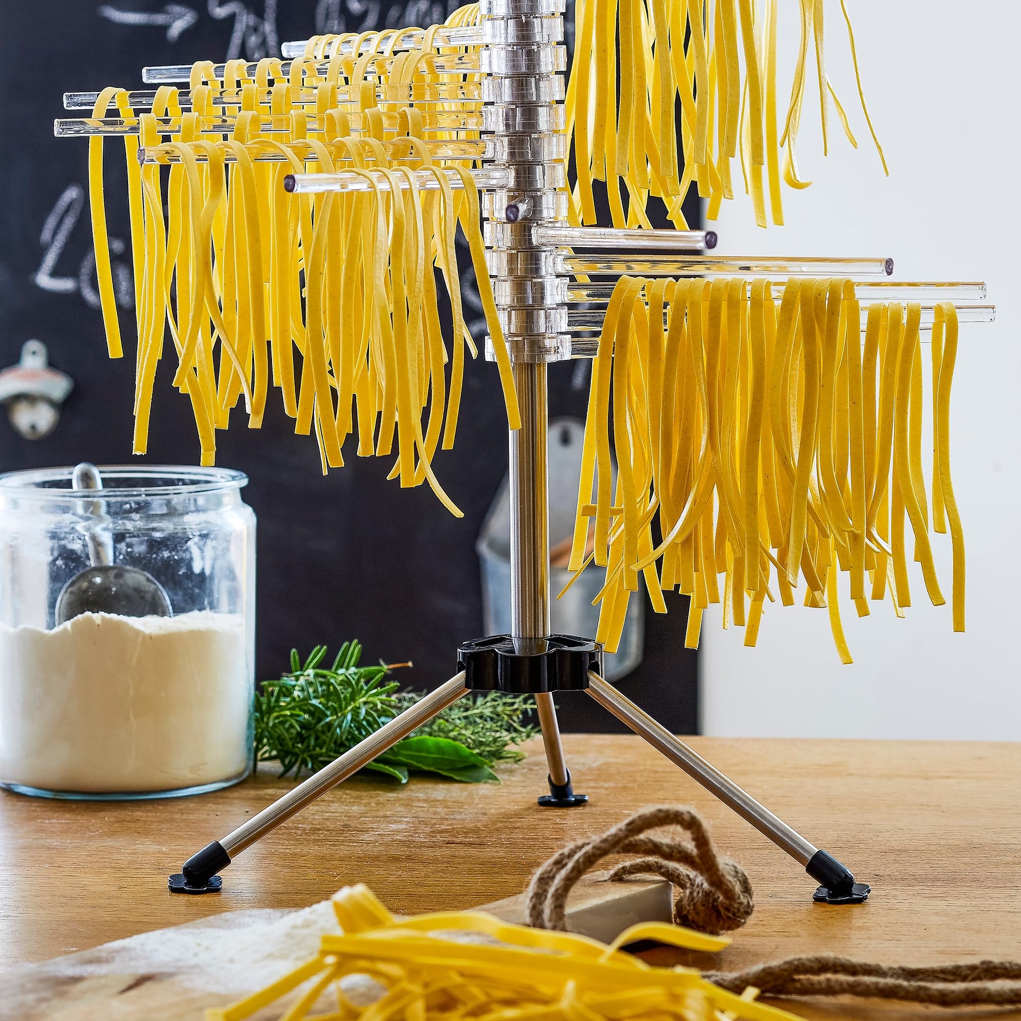 Séchoir à Pâtes,le Nudelgestell,des Pâtes Fraîches, Avec 10 Pauvres Stable Stockage Facile Rapideblanc 92511975