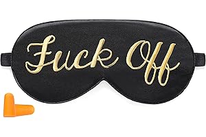 Coucoland 100% Mulberry Silk 'Fuck Off' Eye Mask