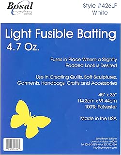 Bosal Single Sided Light Fusible Batting 4.7oz 45in x 36in