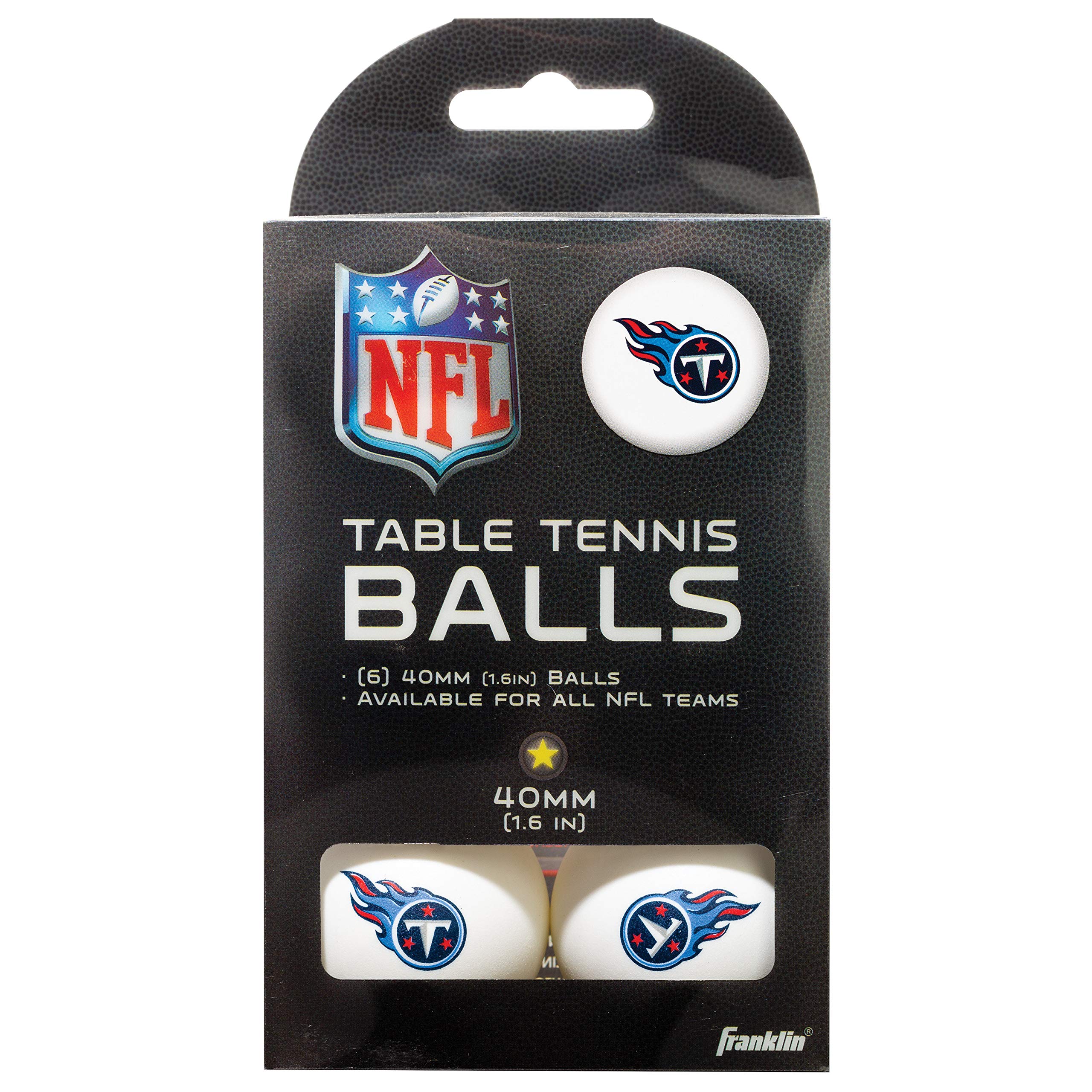 Franklin Sports Licensed Table Tennis Balls - NFL Table Tennis Balls - Official Team Logos and Colors - Fun Tailgate Accessories