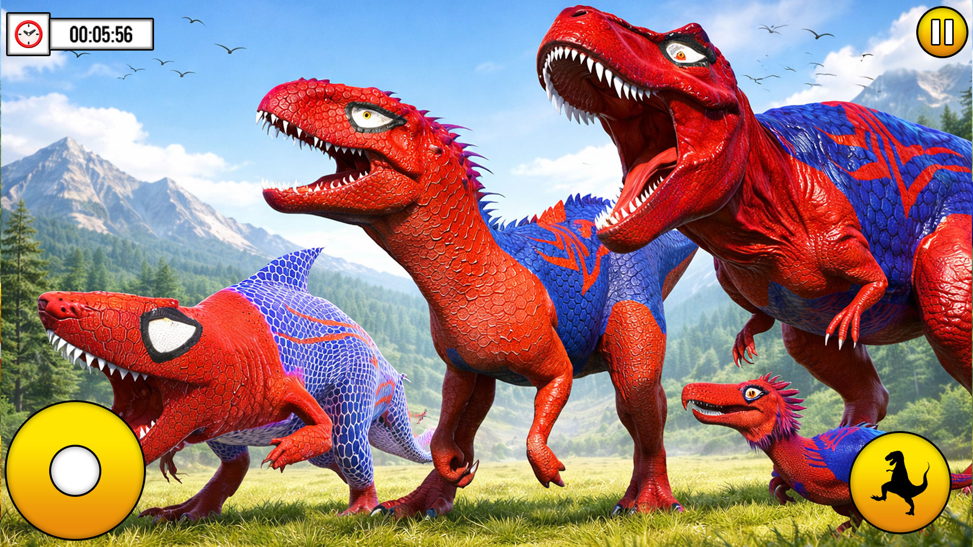 Monster Rampage Simulator Dinosaur Gorilla Battle Rampage Simulator 3D: Monster Attack Smashers ...