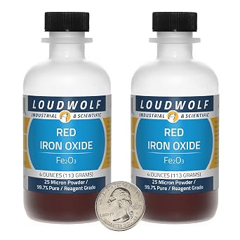 Iron Oxide/Red 25 Micron Powder / 8 Ounces / 99.7% Pure