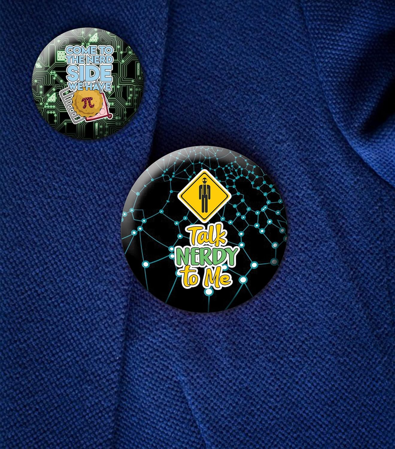 Creanoso Funny Pinback Buttons - IT Nerds (10-Pack) - Large 2.25" Gift Ideas for Children, Teens, & Adults for All Occasions - Party Favor & Giveaways : Clothing, Shoes & Jewelry