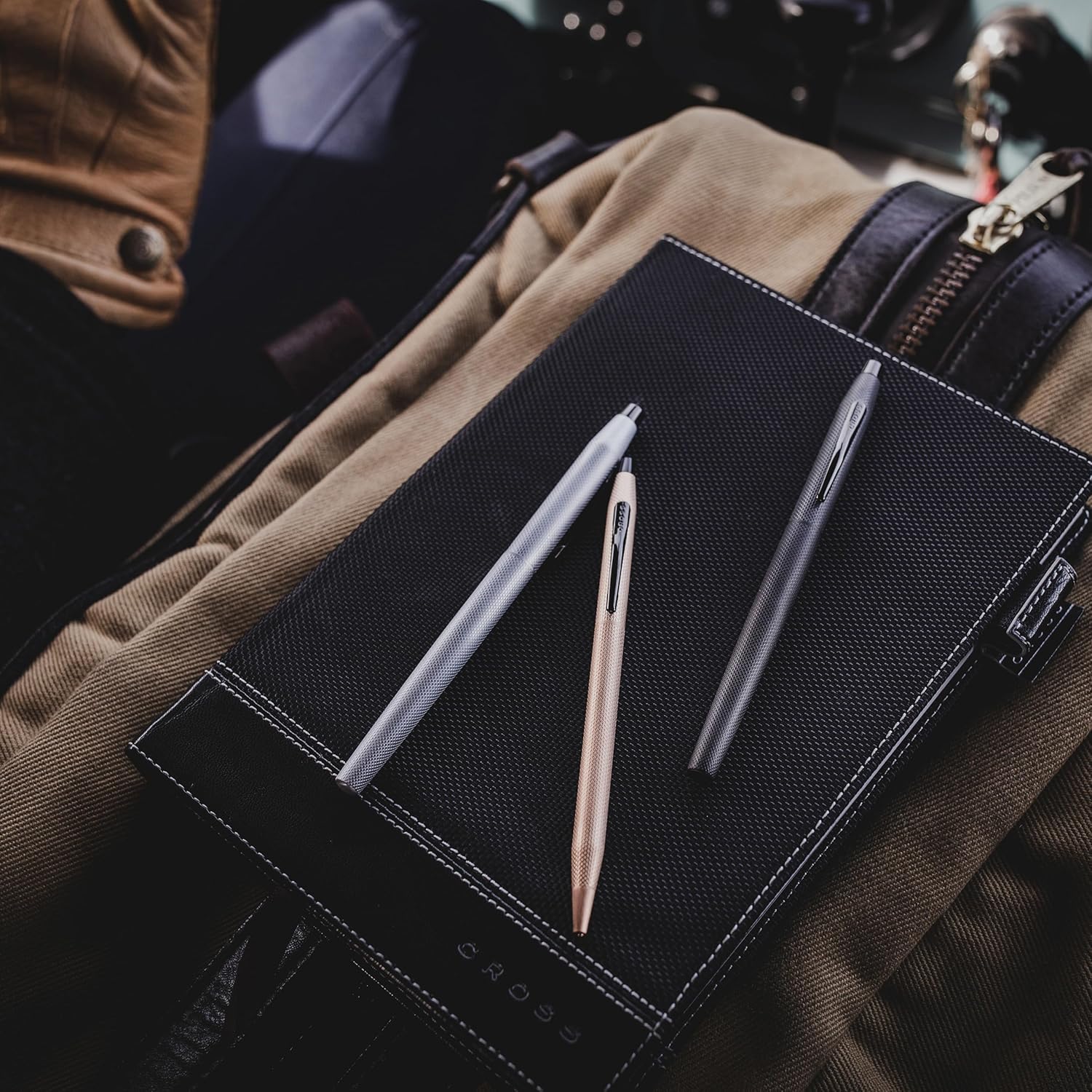 Cross Classic Century Brushed Rose-Gold PVD Ballpoint Pen - Refillable Pen for Effortless Writing - Black Ink - Durable Construction - Premier Distinctive Look - Gift-Ready