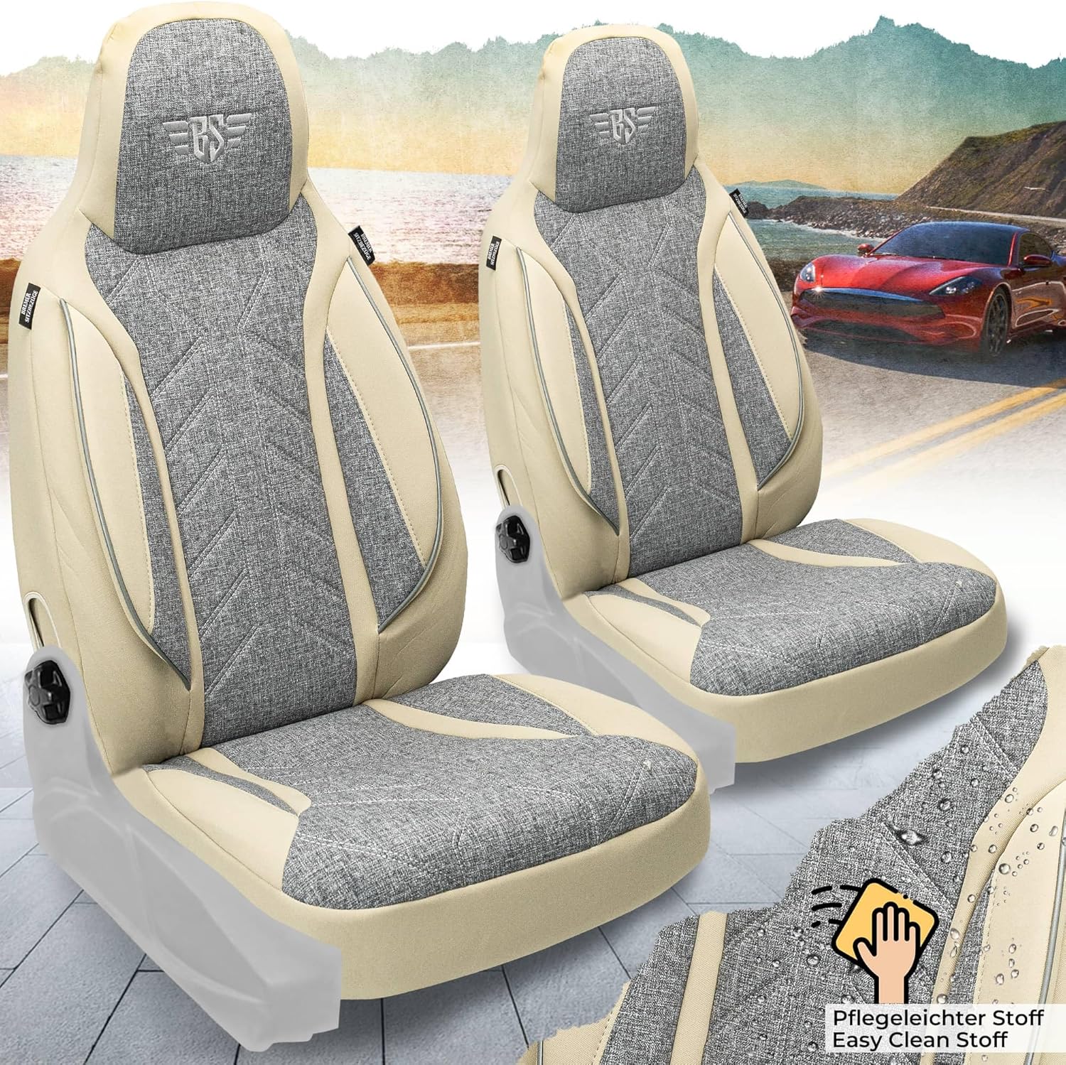 BREMER SITZBEZÜGE Seat Covers for Dacia Spring PLKT209