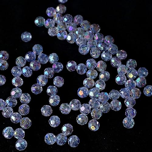 Miniatura 5 de Cuentas de plástico, cuentas de color Ab, cuentas de poni láser coloridas para bricolaje, joyería, manualidades, collares, pulseras, aretes,