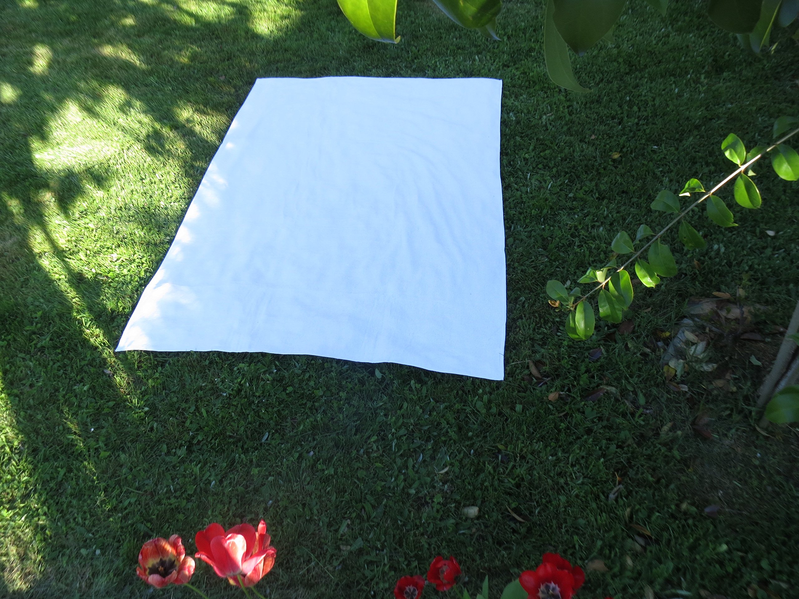 Toalla Manta 150x200cm, 100% algodón, 460gr/m2, Fabricada en Portugal. (Blanco)