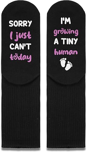 Miniatura 2 de Calcetines humanos que crecen un pequeño, regalos de embarazo, regalos de nueva mamá para mujeres, futura mamá, regalos para mamá embarazada.