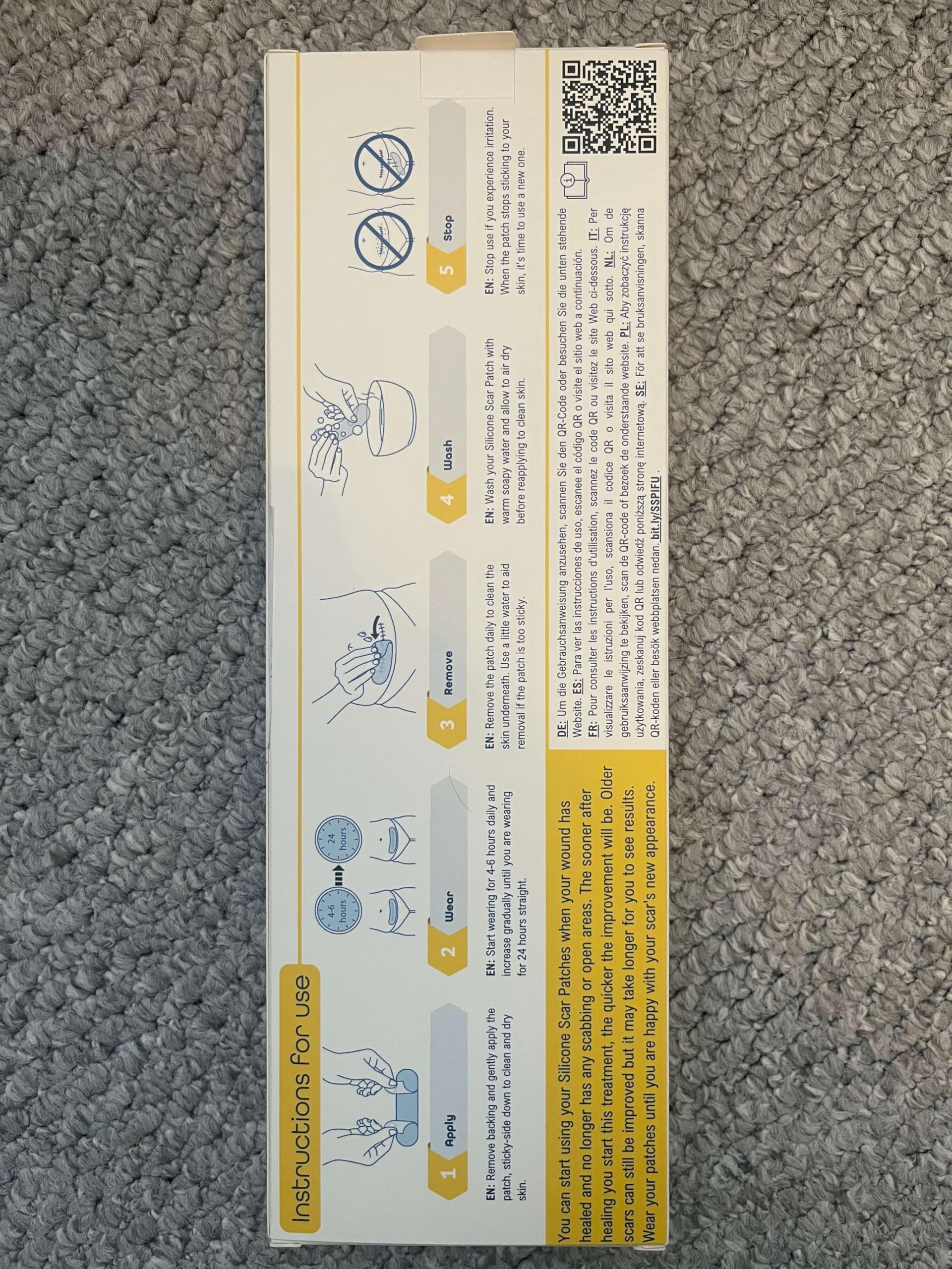 First Days Maternity: mejore la apariencia de una cicatriz de cesárea con parches de silicona para cómodos, impermeables y flexibles, adecuados para todo tipo de piel, paquete de 5 parches