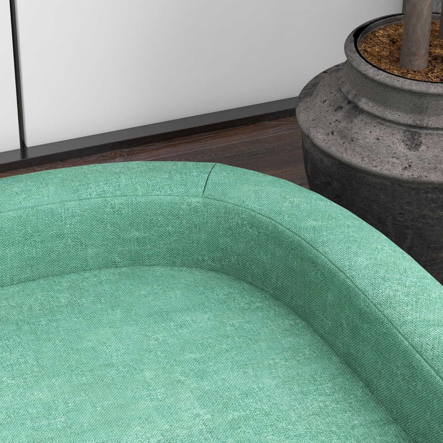 Green Elevated Dog Sofa Couch with Wooden Legs