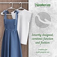 Vista 3 de Perchas de plástico resistentes Perchas duraderas para abrigos y ropa Perchas ligeras que ahorran espacio Artículos esenciales para dormitorio