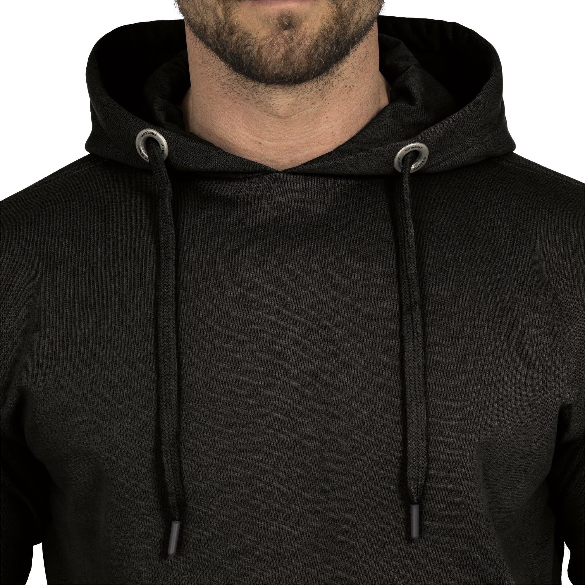 Leibwächter Flex-Line Kapuzenpullover Herren – Farbe – Größe – 310 g/m² Hoodie mit Kängurutasche – Antibakteriell & Antipilling – Unisex Sweatshirt