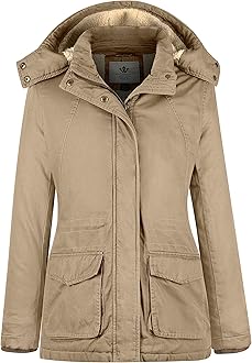 WenVenWomen's Winter Warm Sherpa Lined Jacket Heavy Parka Coat with Hood