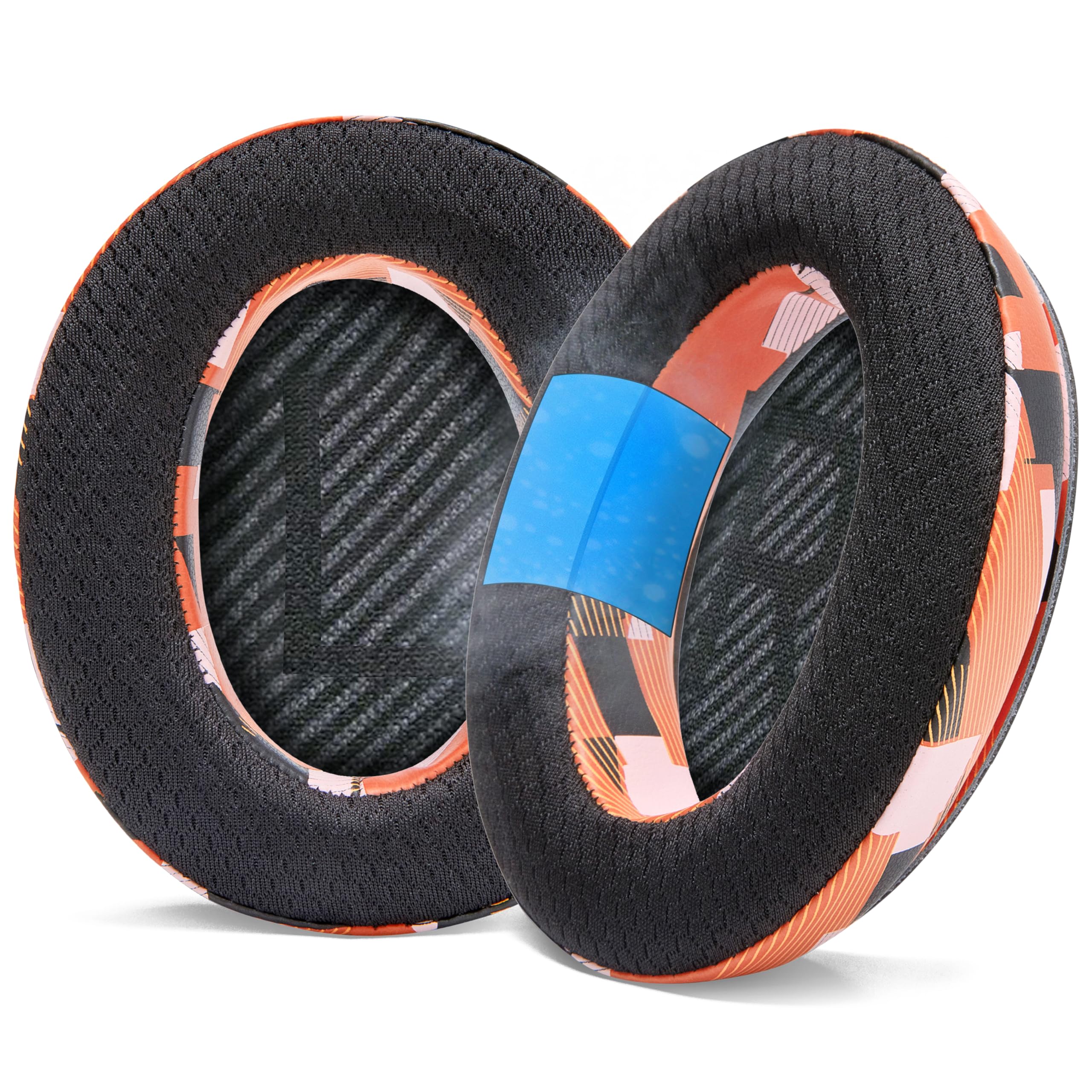 WC FreeZe QC35 - Cooling Gel Ear Pads for Bose QC35 & QC35ii (QuietComfort 35) Headphones & More, Orange Prism