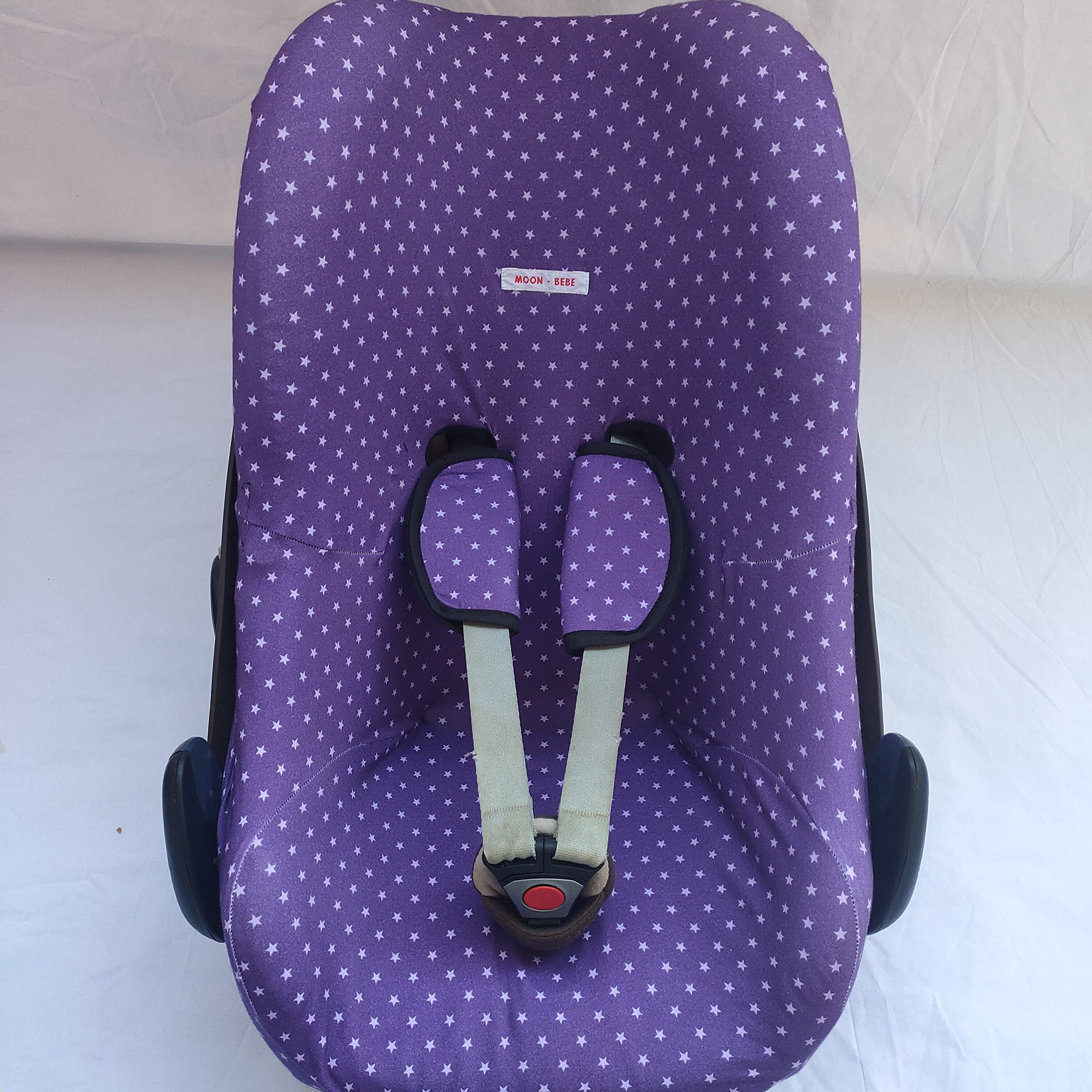 moon-bebe Funda Compatible con Maxi Cosi,Baby Comfort Pebble Cabriofix, City, Streety Fix, Jané Koss, Be Cool (Lila)