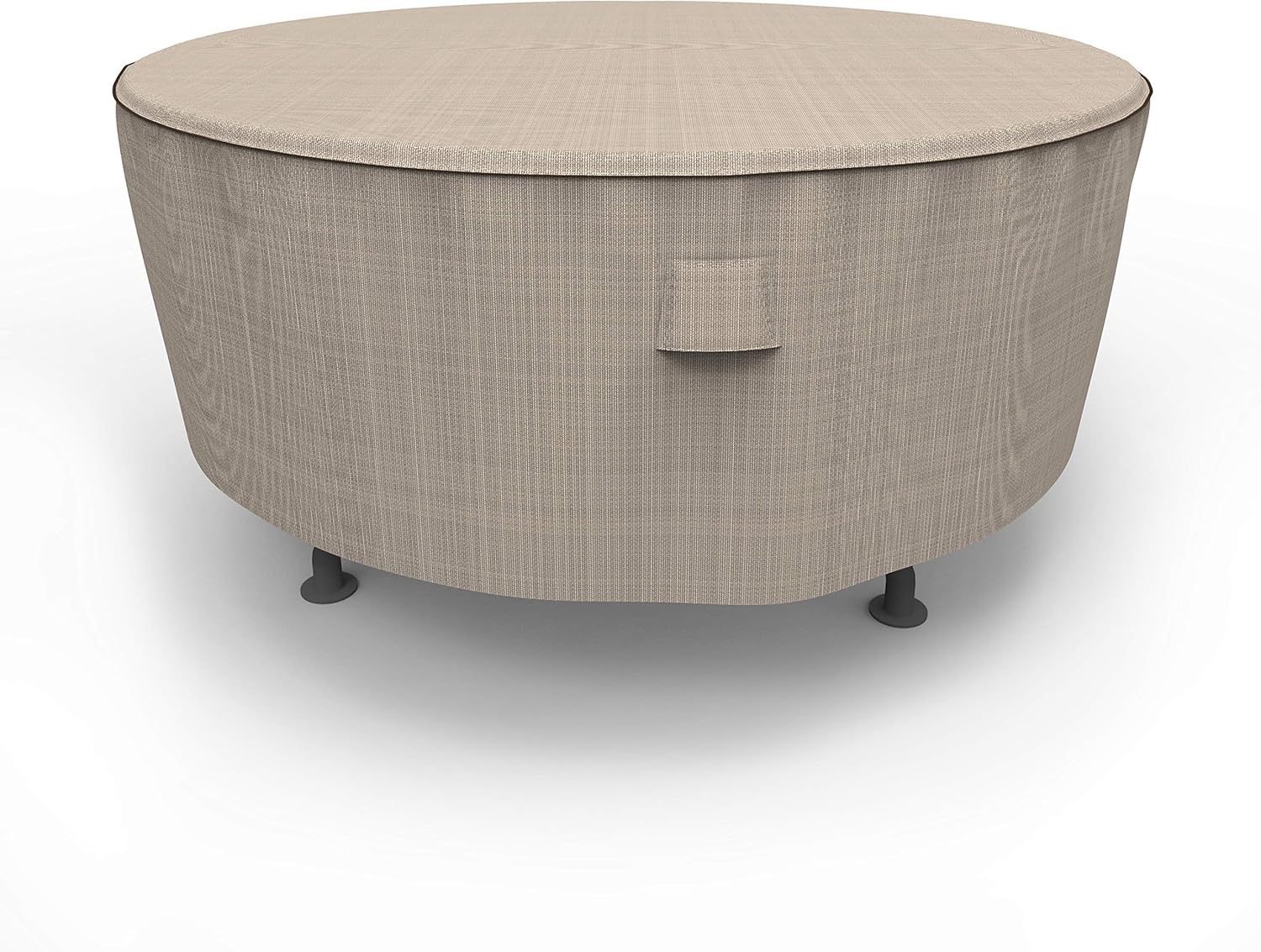 EmpirePatio Tan Tweed Round Patio Table Cover, Large