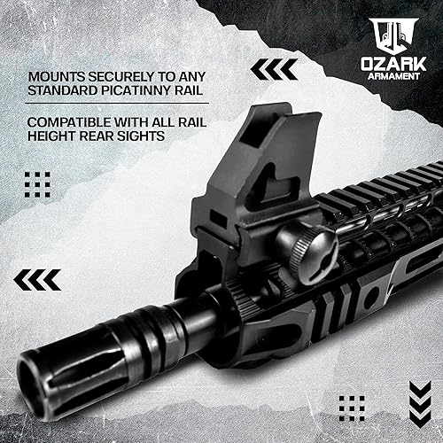 Vista 13 de A2 Front Sight - Fixed Iron Sights - All Metal Rifle Sights - Gun Sights Designed to Mount on Picatinny Iron Sight Rail