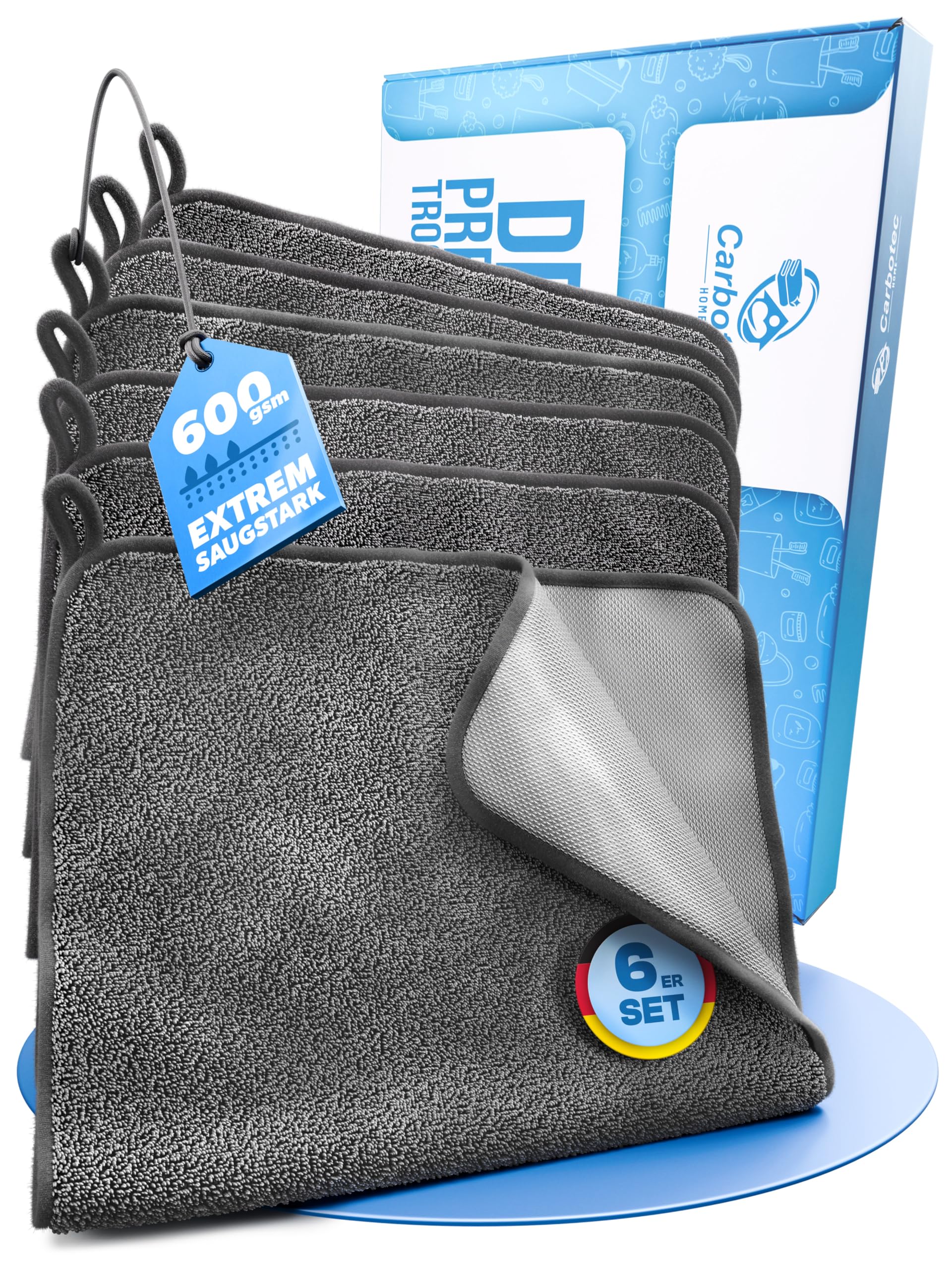 CARBOTEC® Premium Carbon Microfaser Glastücher