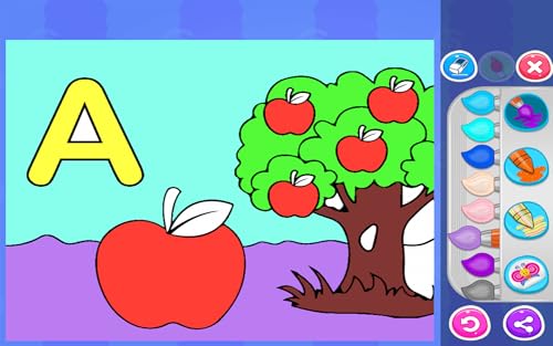Glitter coloring game