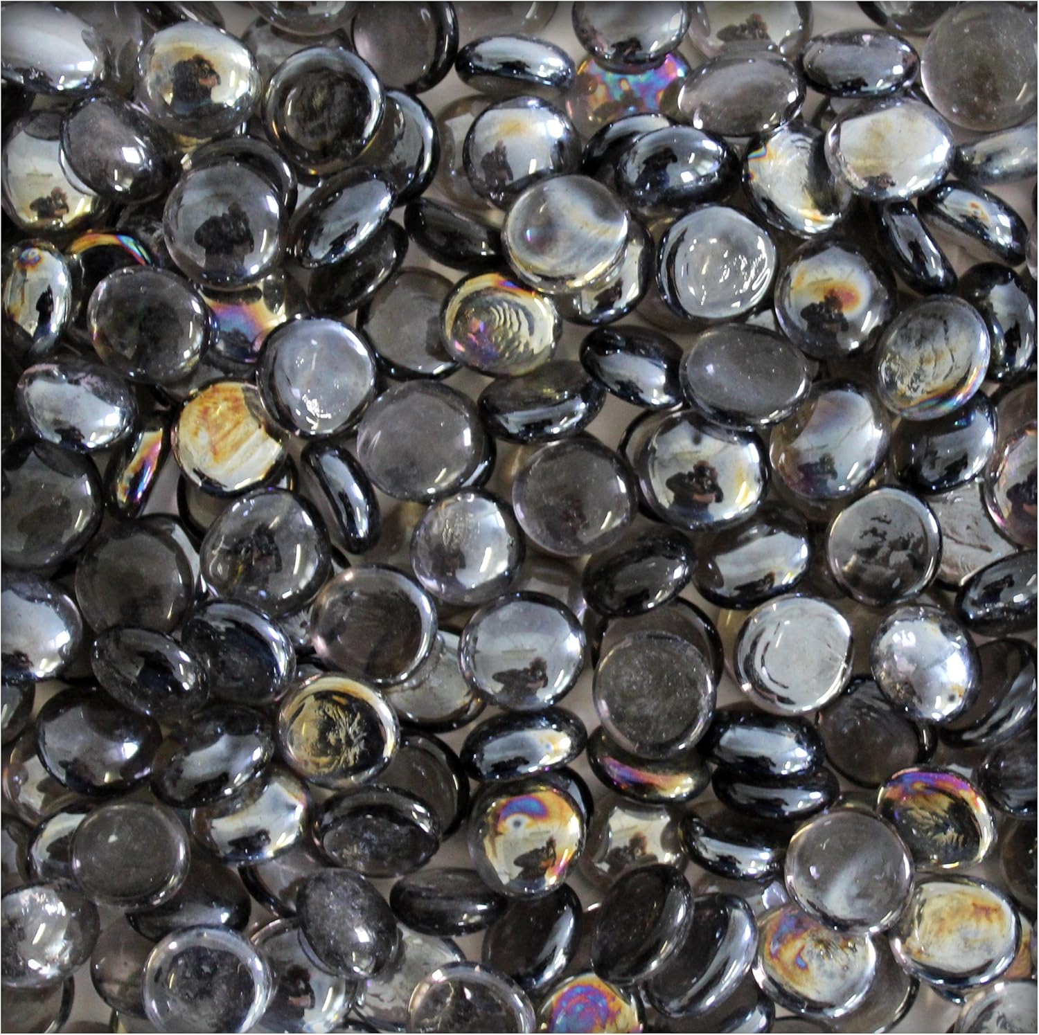 Kieskönig 1 kg Glasnuggets Glassteine Muggelsteine Mosaiksteine ...